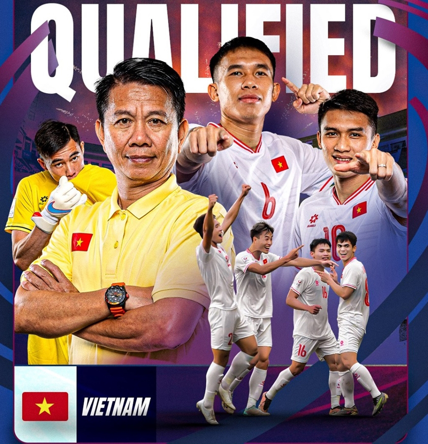 U23 Việt Nam chính thức góp mặt tại tứ kết Giải U23 châu Á 2024.